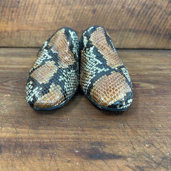 Aquatalia Revy Snake Embossed Weatherproof Loafer 7.5 - Picture 2 of 13